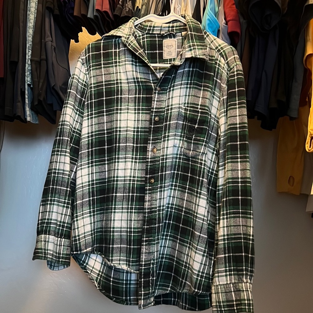 CHAPS Green Cotton Flannel